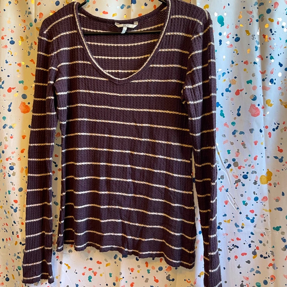 BKE striped long sleeve sweater